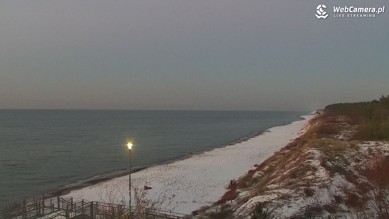 ŁAZY - widok na plażę - 25 listopad 2025, 16:10