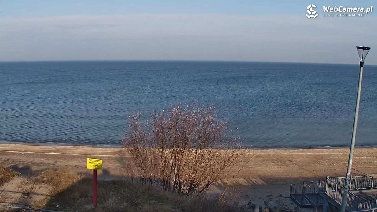 ŁAZY - widok na plażę - 28 luty 2026, 08:57