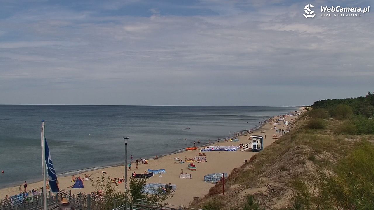 ŁAZY - widok na plażę - 27 sierpień 2025, 13:24