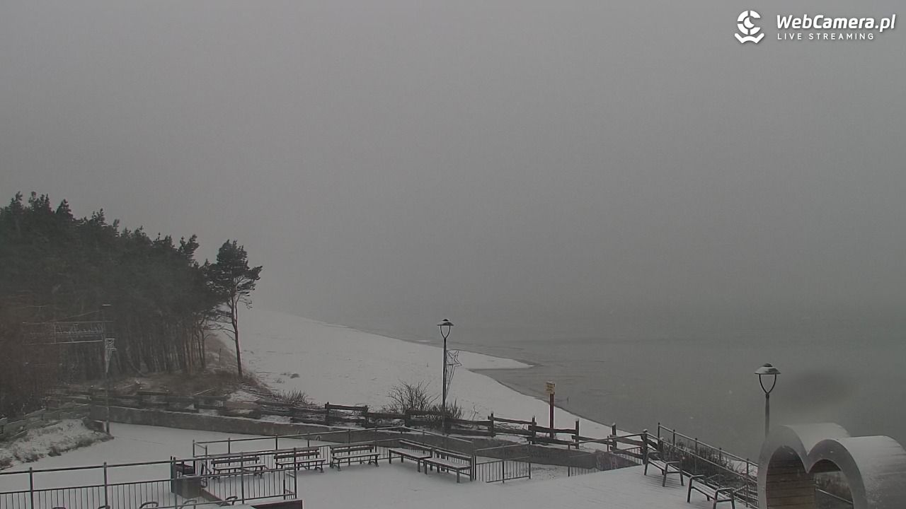 ŁAZY - widok na plażę - 24 listopad 2025, 08:15