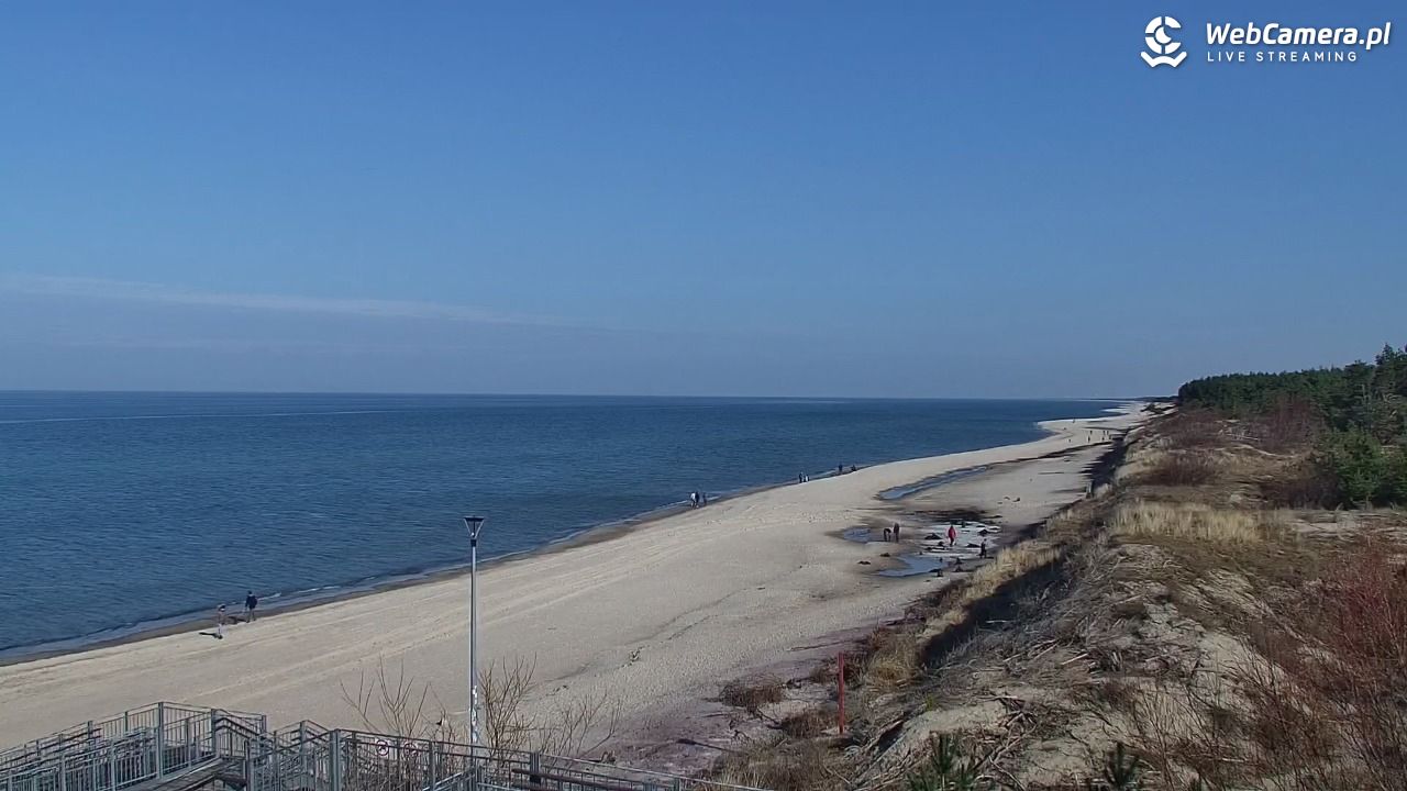 ŁAZY - widok na plażę - 28 luty 2026, 11:35