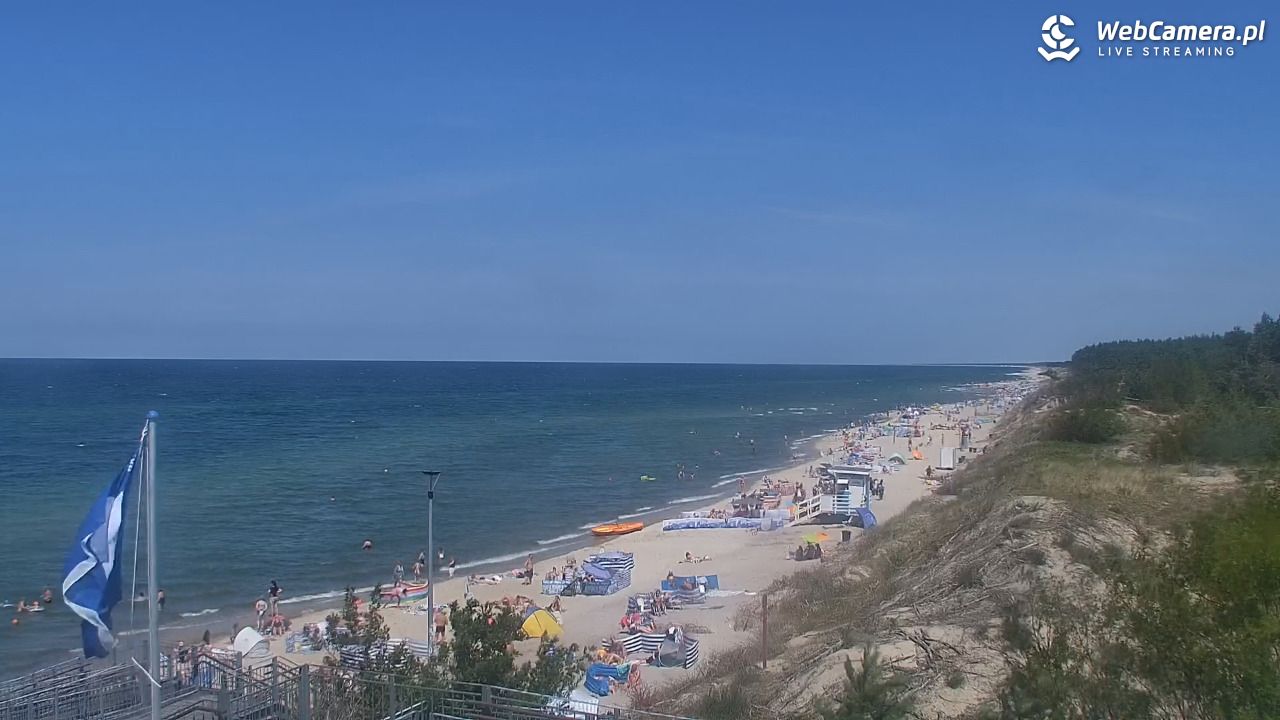 ŁAZY - widok na plażę - 16 lipiec 2026, 13:26