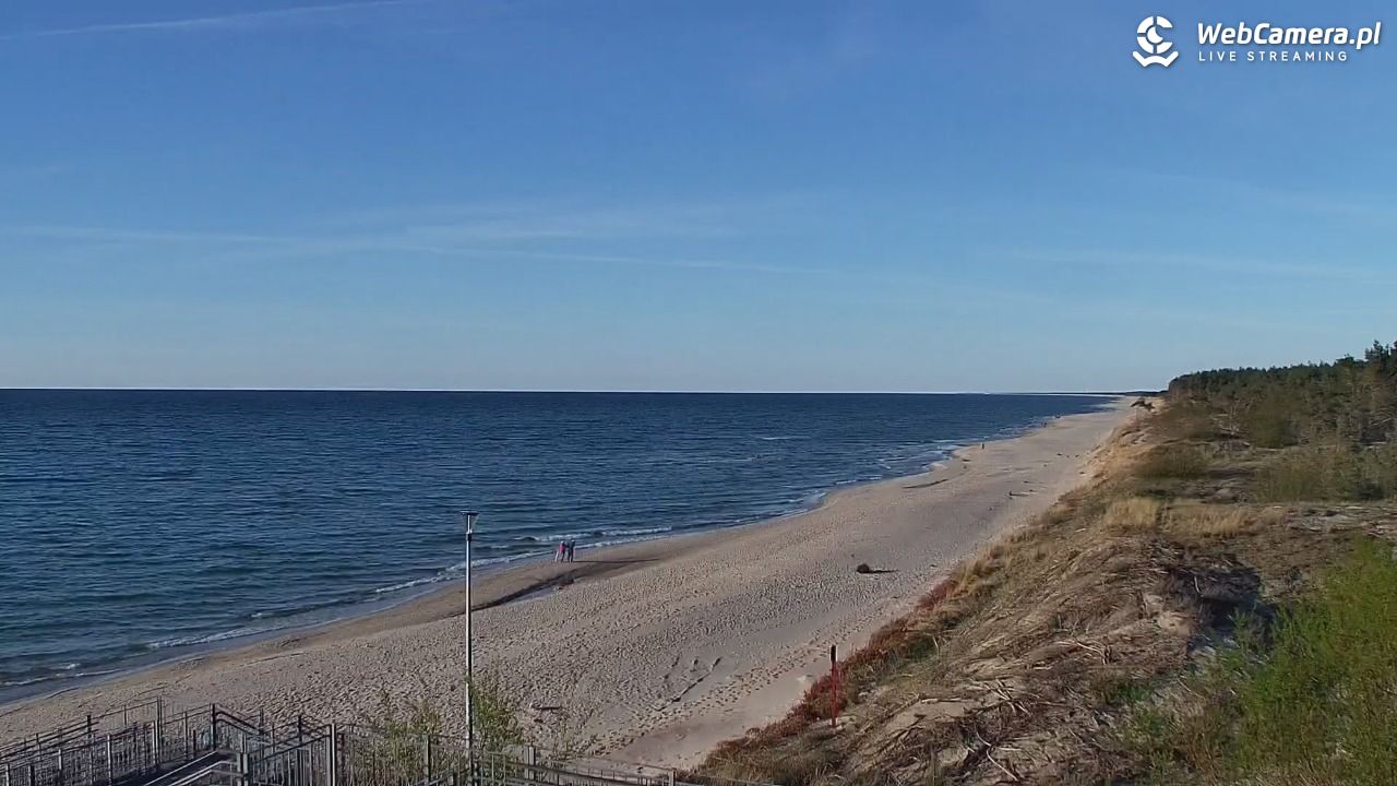 ŁAZY - widok na plażę - 27 kwiecień 2025, 18:49