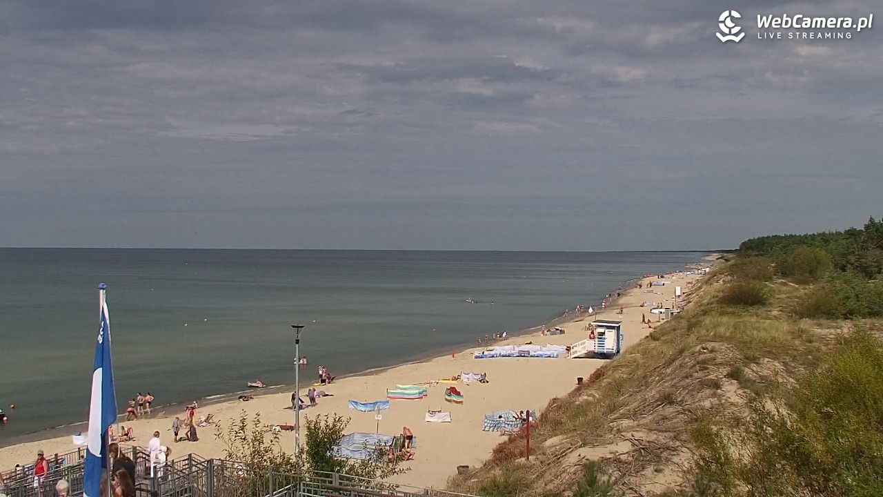 ŁAZY - widok na plażę - 27 sierpień 2025, 14:16
