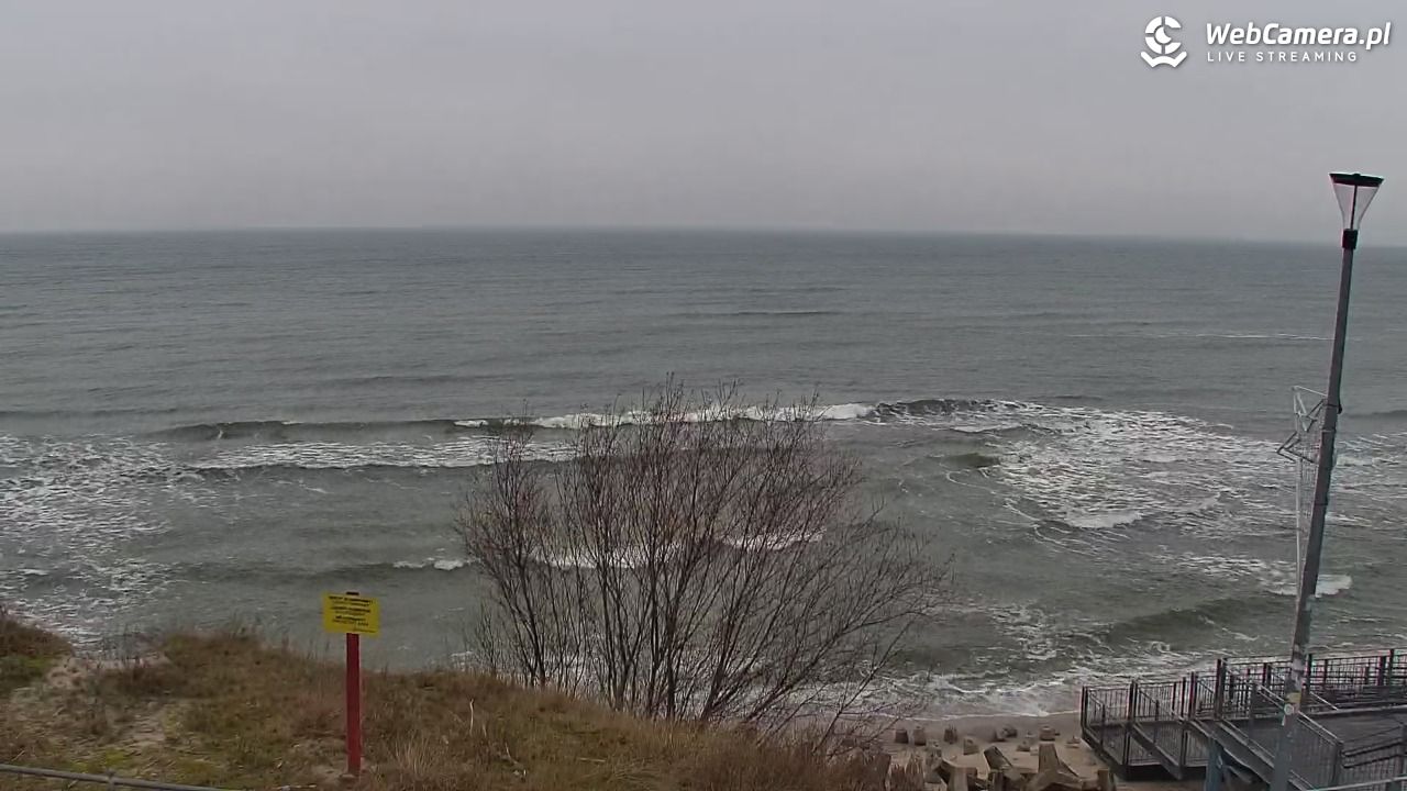 ŁAZY - widok na plażę - 28 listopad 2025, 14:40