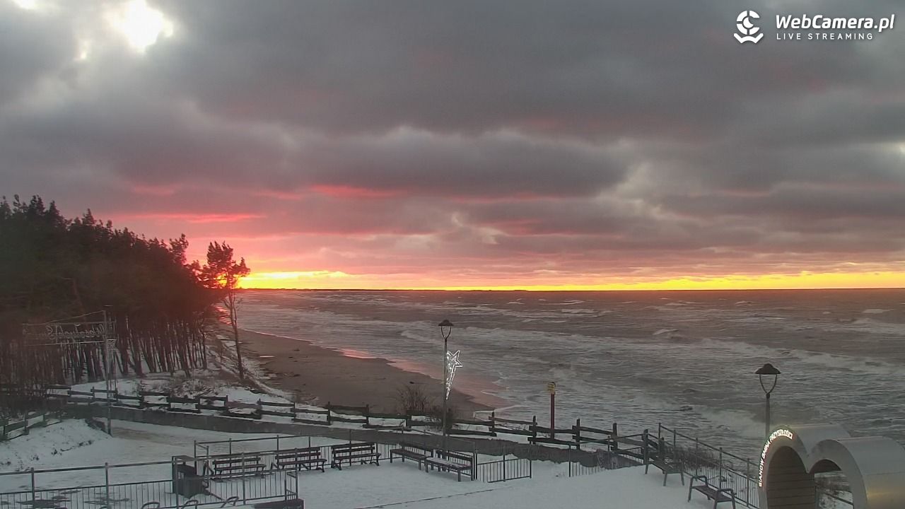 ŁAZY - widok na plażę - 11 styczeń 2026, 15:58