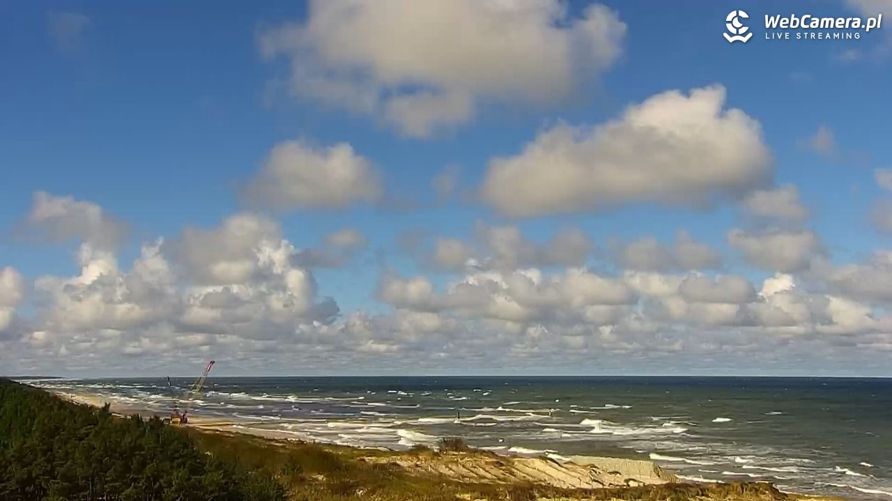 ŁEBA - widok na wydmy i plażę - 22 wresień 2026, 11:40