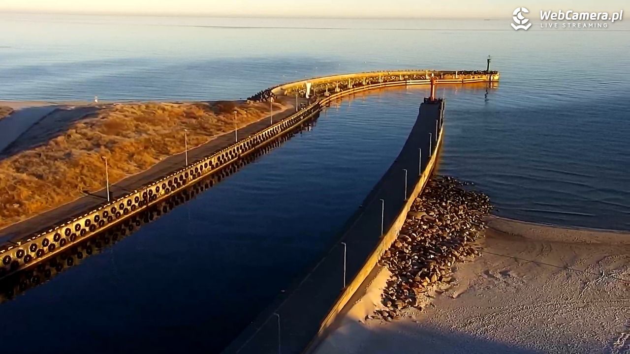 ŁEBA - widok na wydmy i plażę - 21 marzec 2026, 06:40
