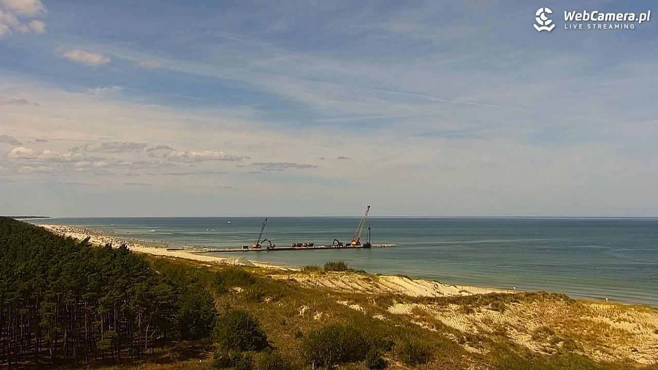 ŁEBA - widok na wydmy i plażę - 09 sierpień 2026, 12:15
