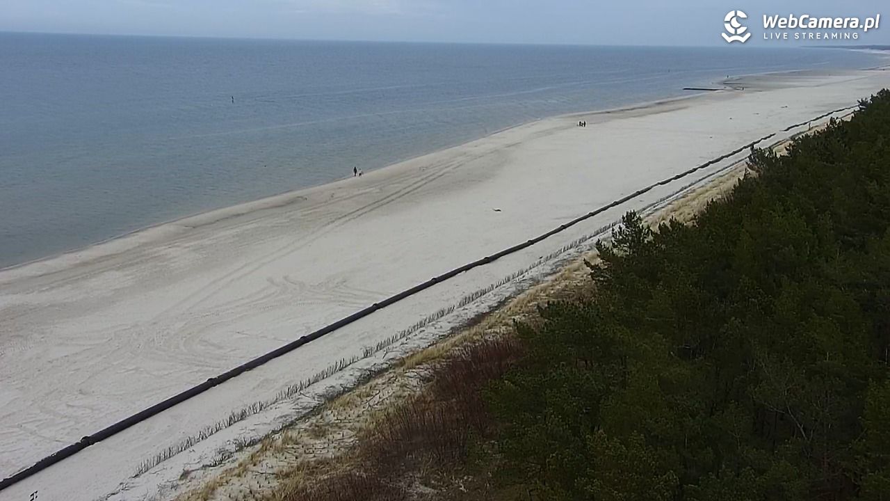 ŁEBA - widok na wydmy i plażę - 19 marzec 2026, 15:15