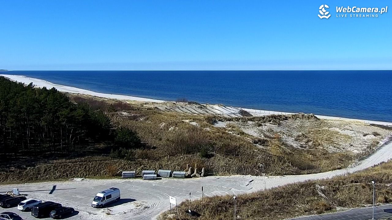 ŁEBA - widok na wydmy i plażę - 21 marzec 2026, 12:00