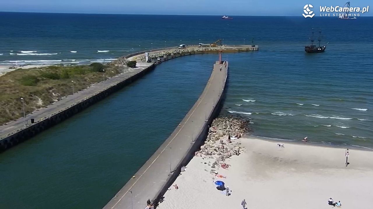 ŁEBA - widok na wydmy i plażę - 22 czerwiec 2026, 13:10