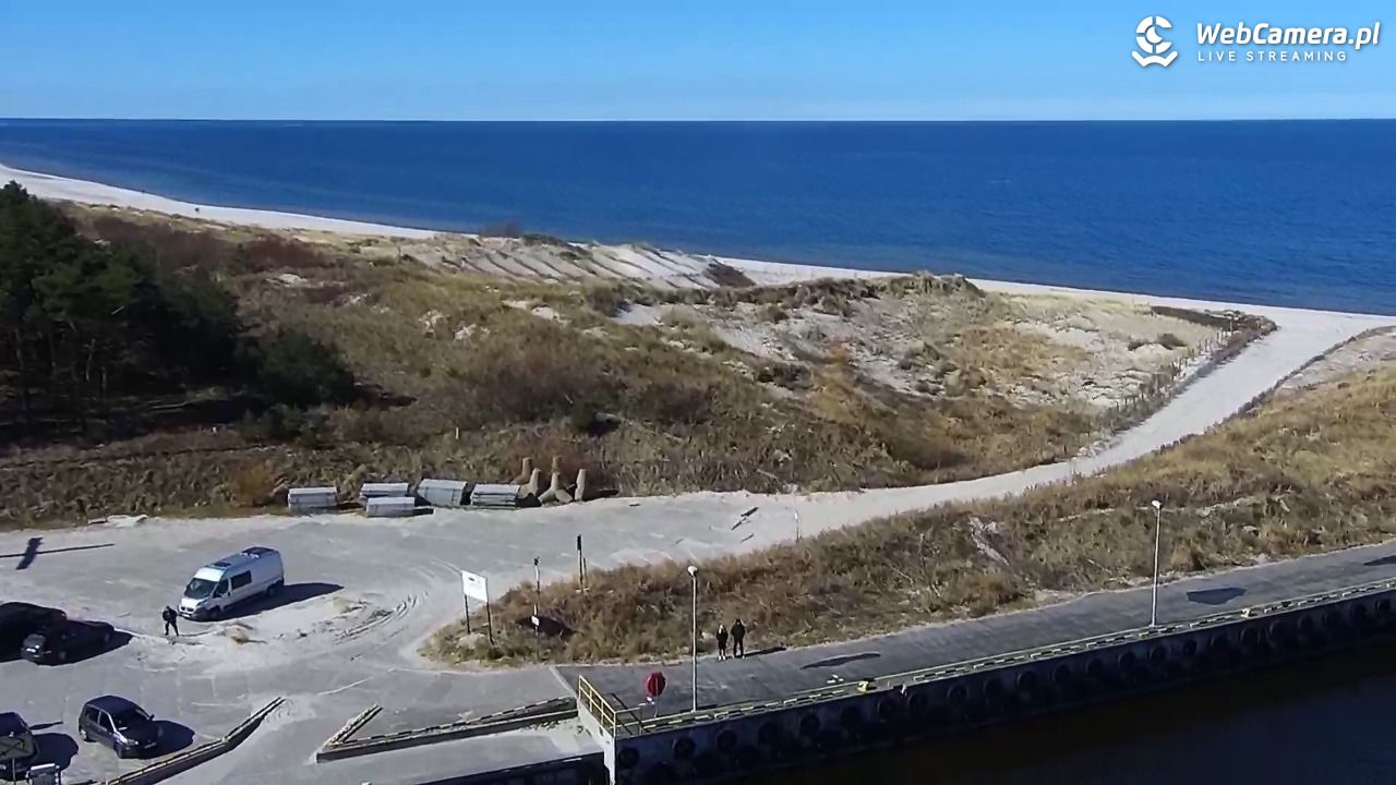 ŁEBA - widok na wydmy i plażę - 21 marzec 2026, 11:44