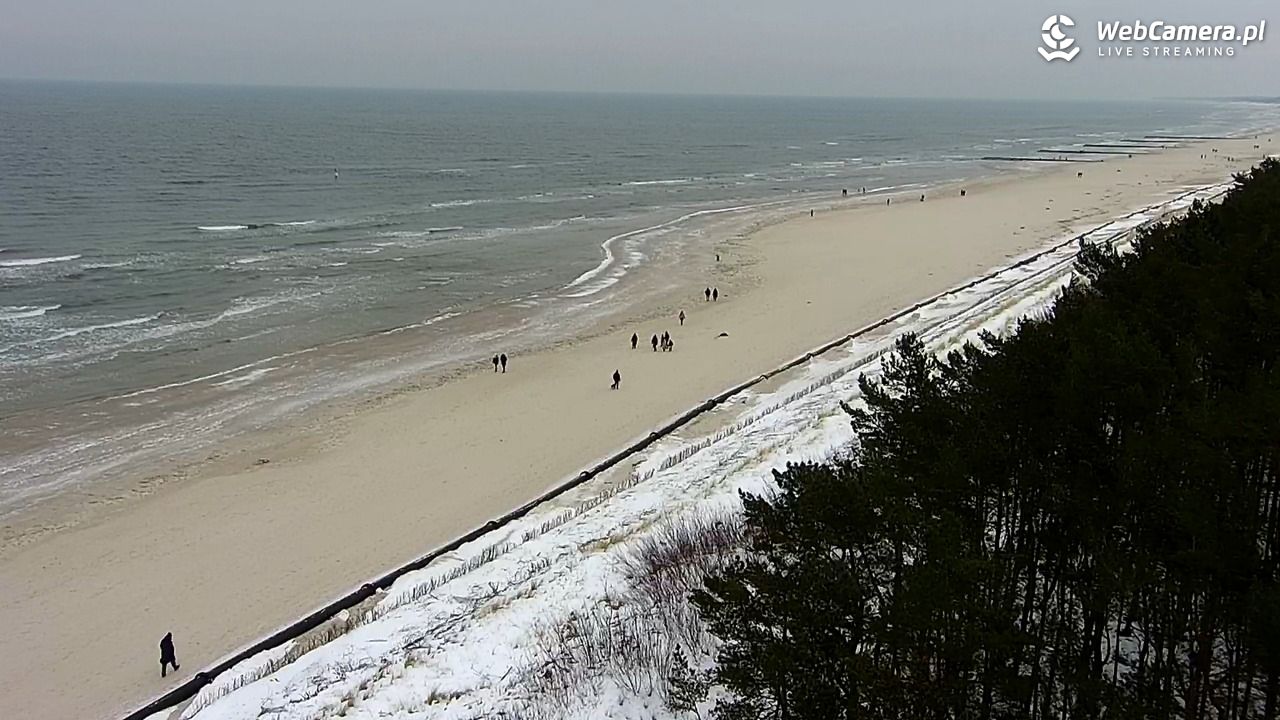 ŁEBA - widok na wydmy i plażę - 25 styczeń 2026, 12:31