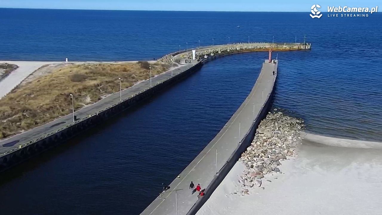 ŁEBA - widok na wydmy i plażę - 21 marzec 2026, 11:45