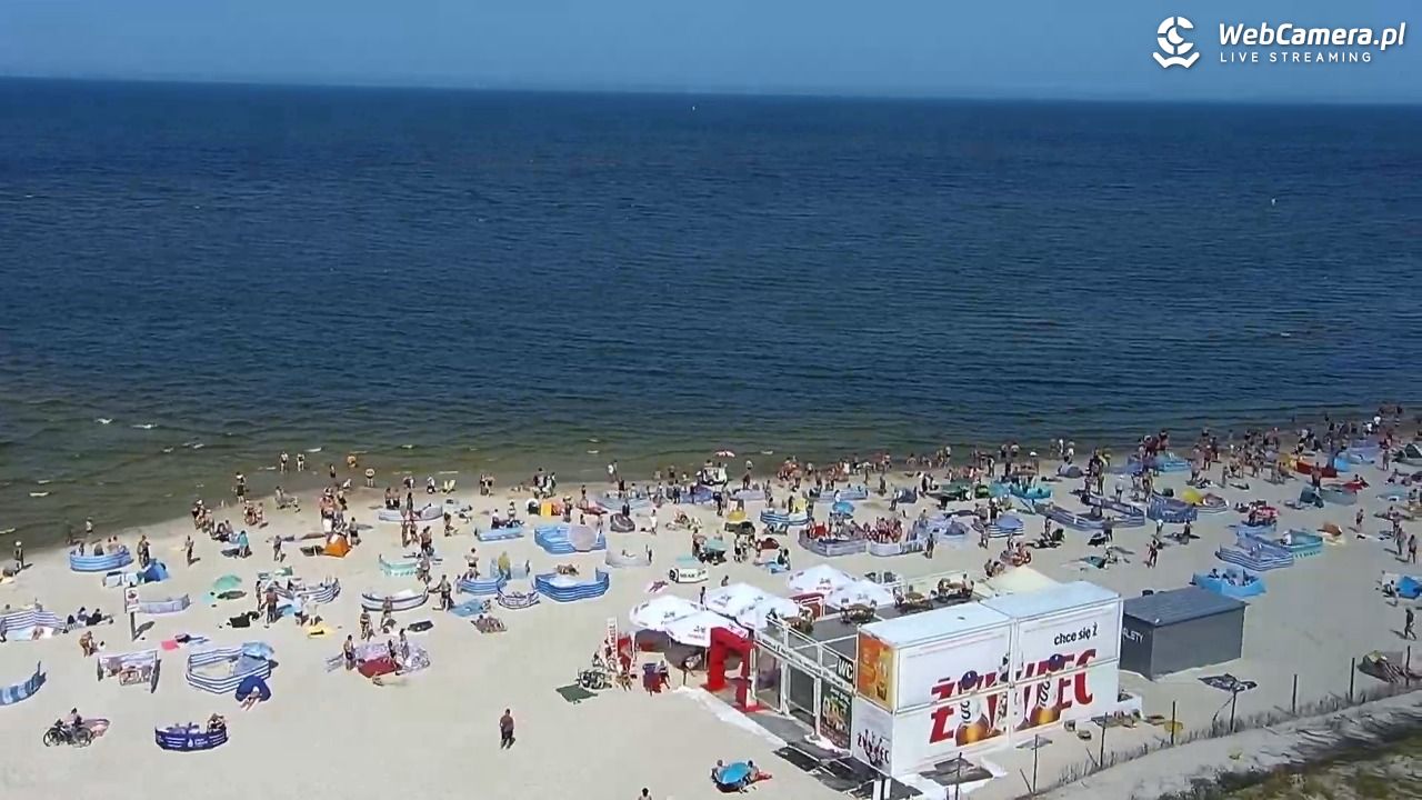 ŁEBA - widok na wydmy i plażę - 13 sierpień 2025, 13:50