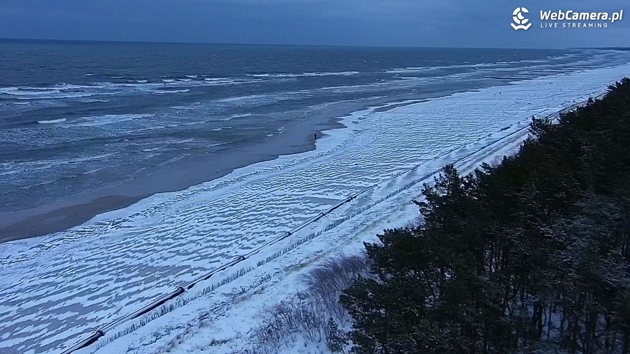 ŁEBA - widok na wydmy i plażę - 28 styczeń 2026, 07:30