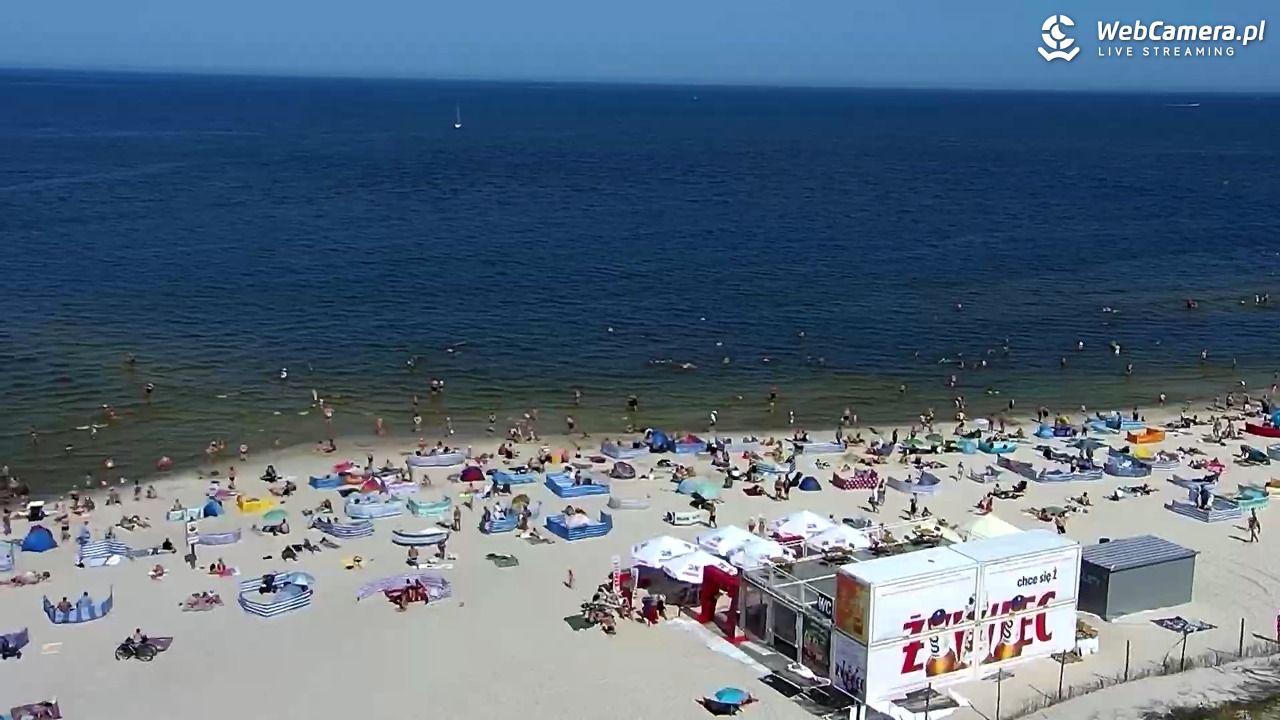 ŁEBA - widok na wydmy i plażę - 13 sierpień 2025, 12:48