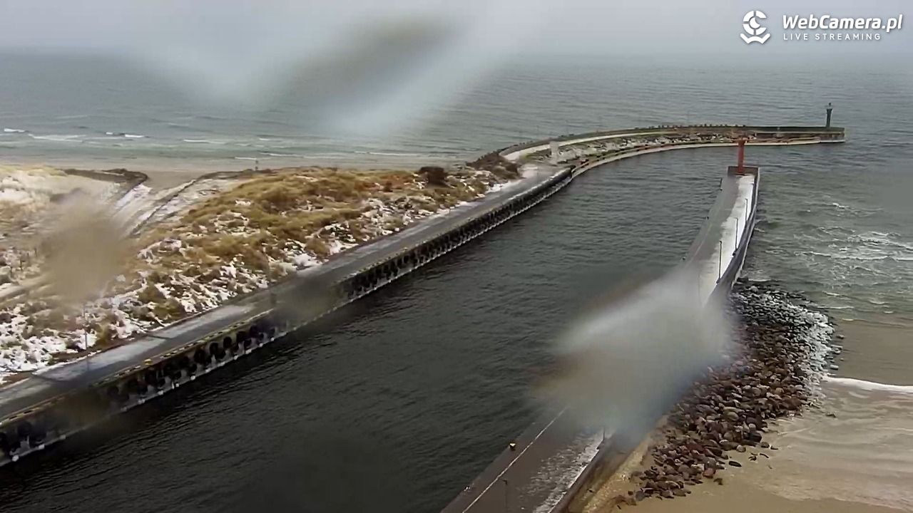 ŁEBA - widok na wydmy i plażę - 26 styczeń 2026, 12:15