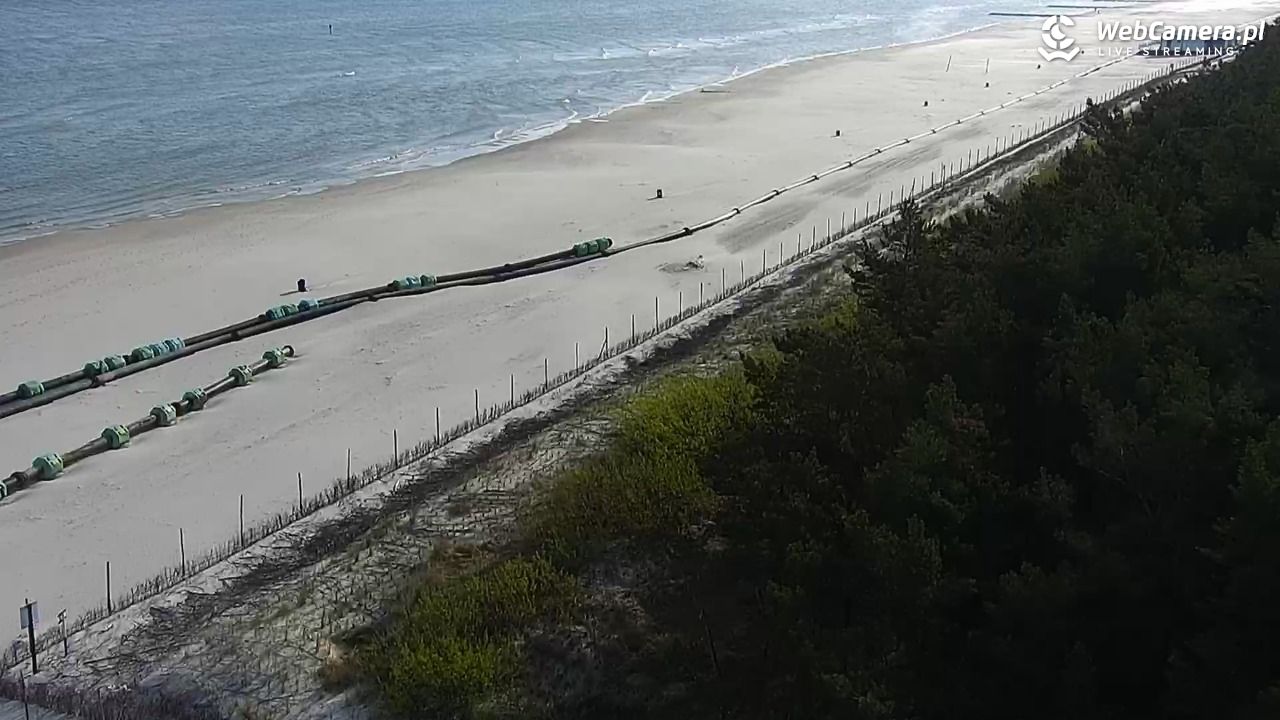 ŁEBA - widok na wydmy i plażę - 14 maj 2025, 07:32
