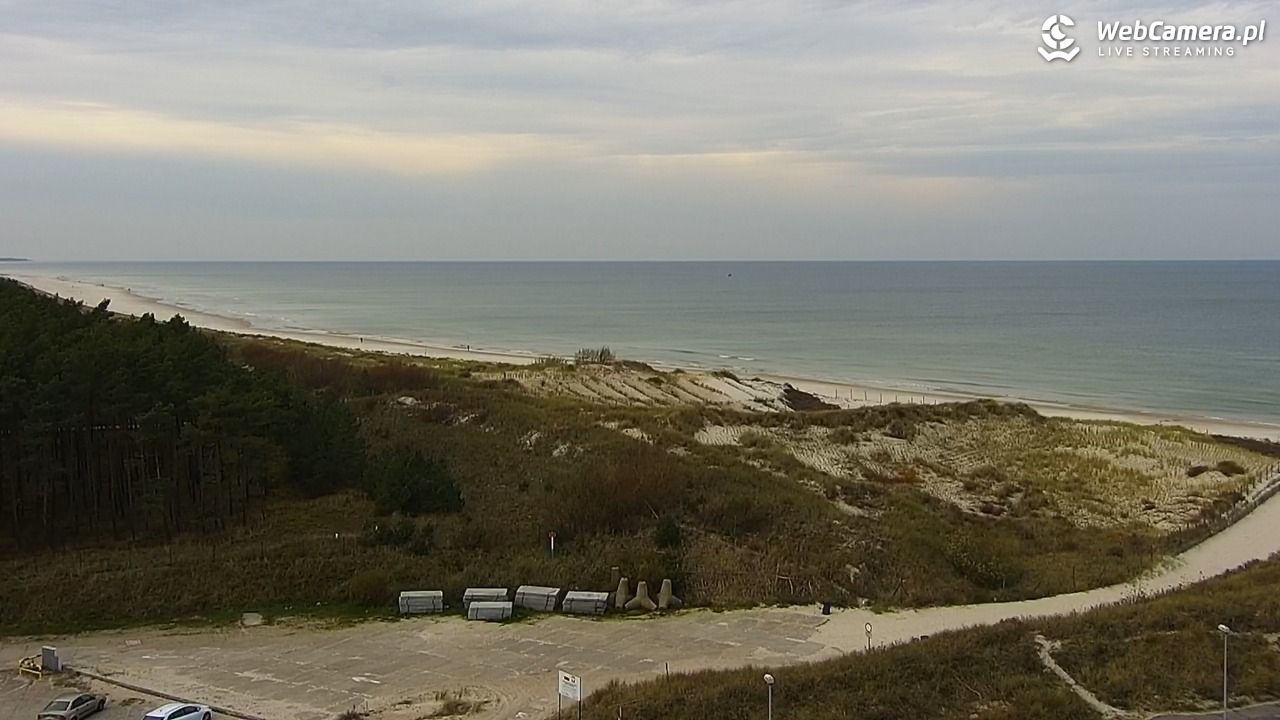 ŁEBA - widok na wydmy i plażę - 21 październik 2025, 13:15