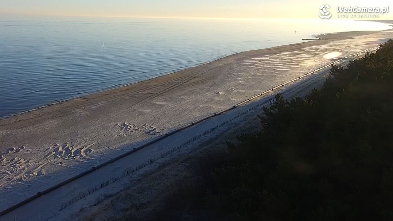 ŁEBA - widok na wydmy i plażę - 21 marzec 2026, 06:34