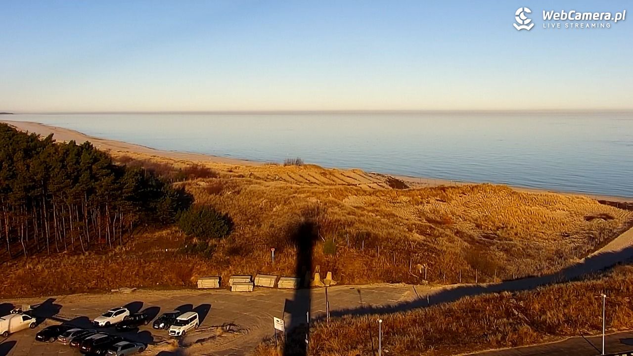 ŁEBA - widok na wydmy i plażę - 21 marzec 2026, 07:10