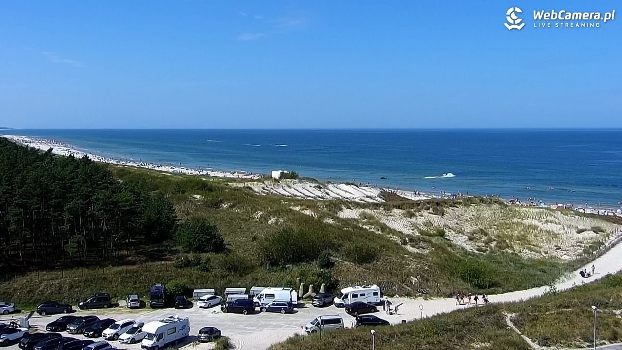 ŁEBA - widok na wydmy i plażę - 13 sierpień 2025, 12:27
