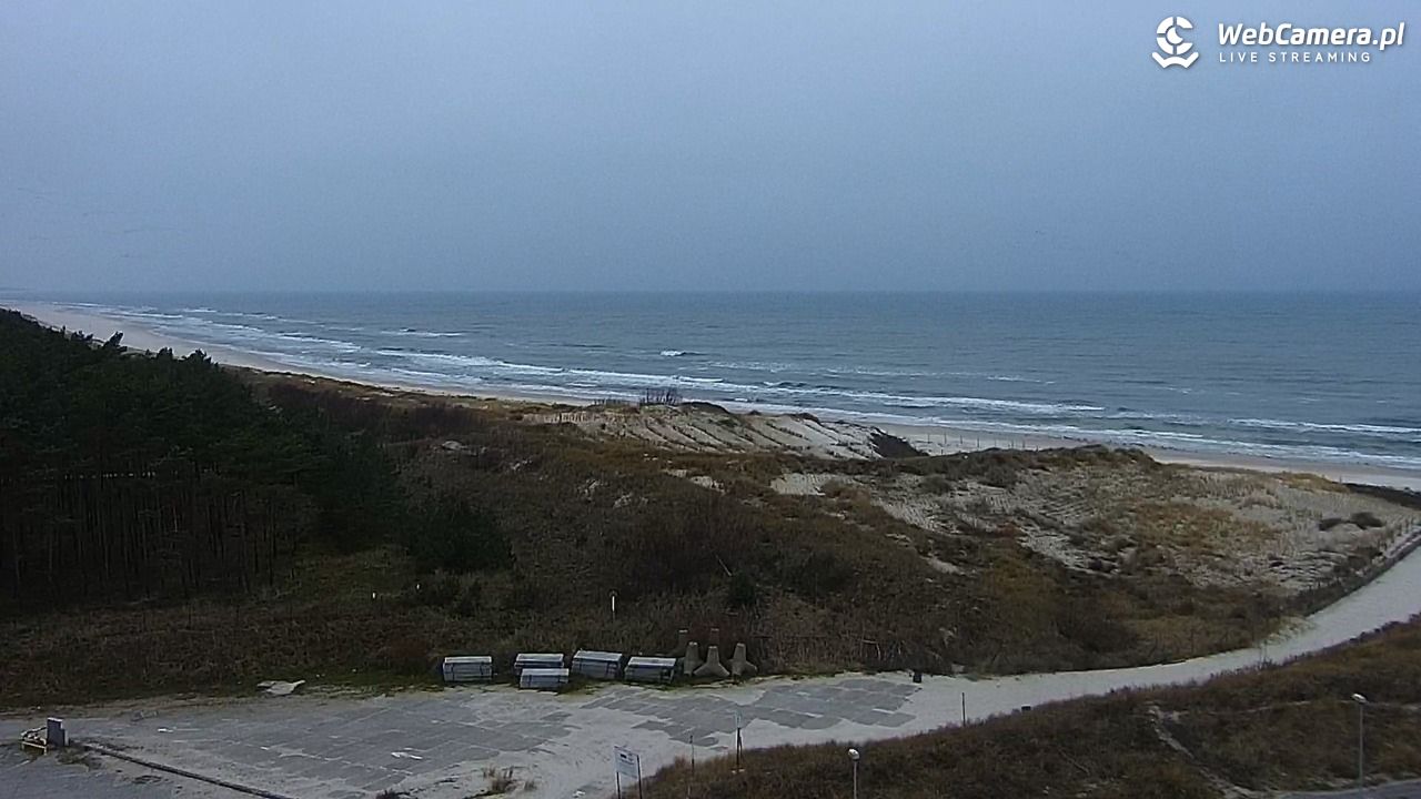 ŁEBA - widok na wydmy i plażę - 15 grudzień 2025, 07:52