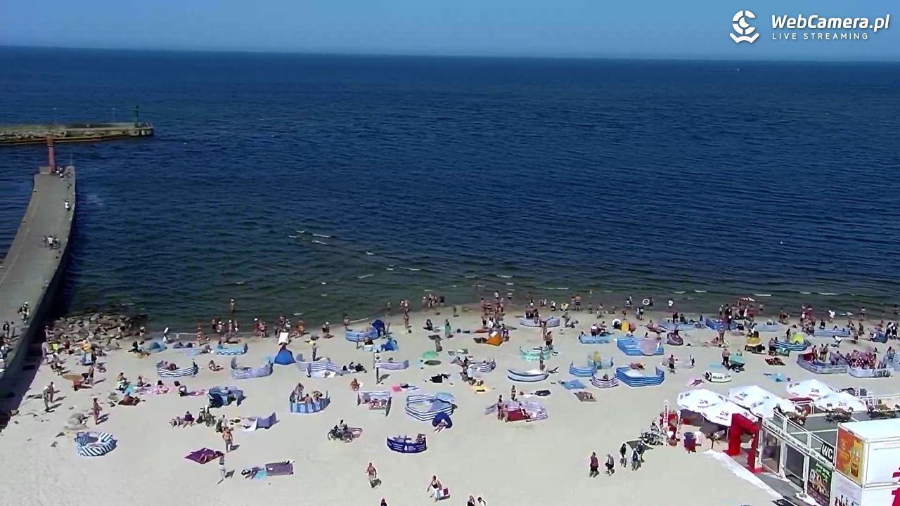 ŁEBA - widok na wydmy i plażę - 13 sierpień 2025, 13:52