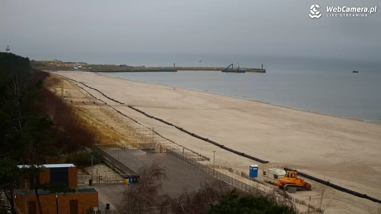 Łeba - widok na plażę - 30 listopad 2025, 07:52