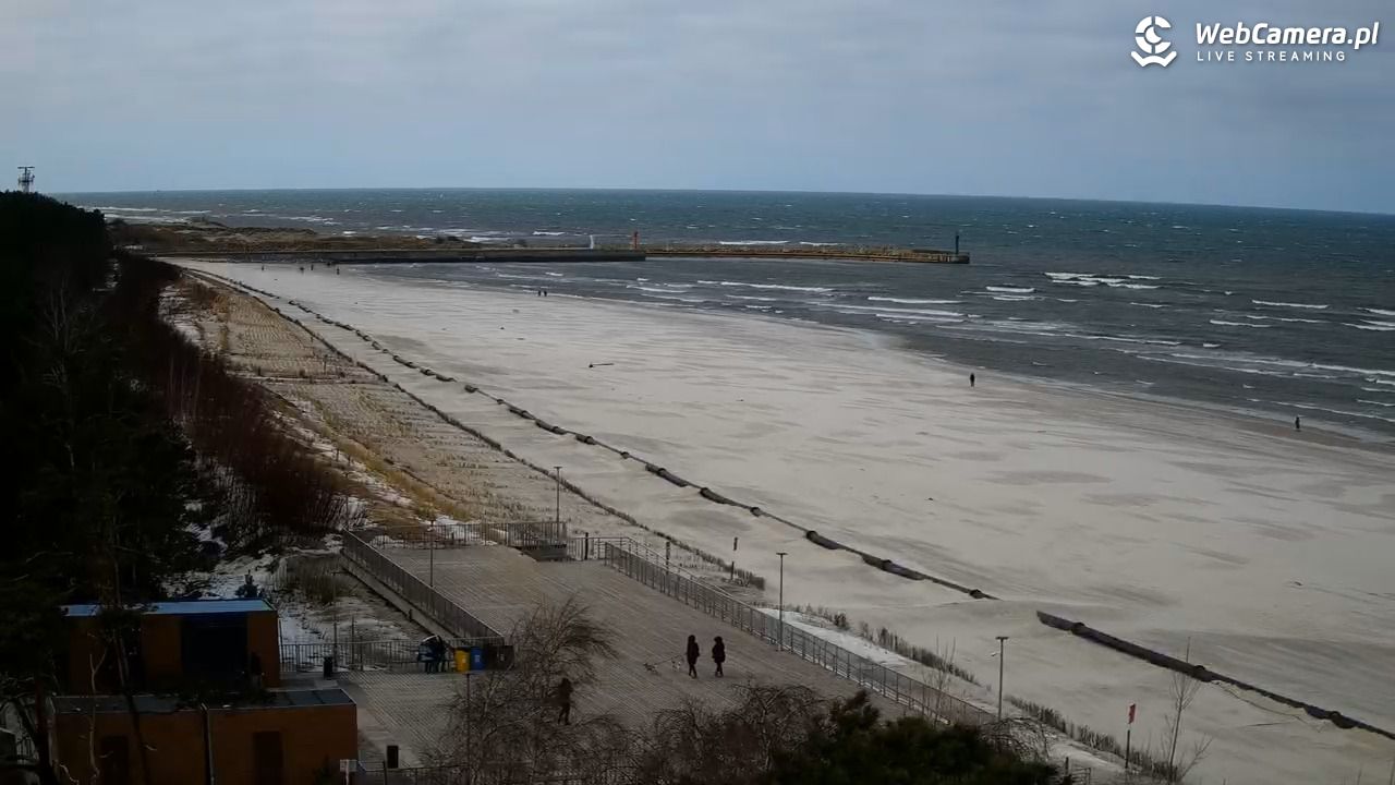 Łeba - widok na plażę - 01 marzec 2026, 12:35