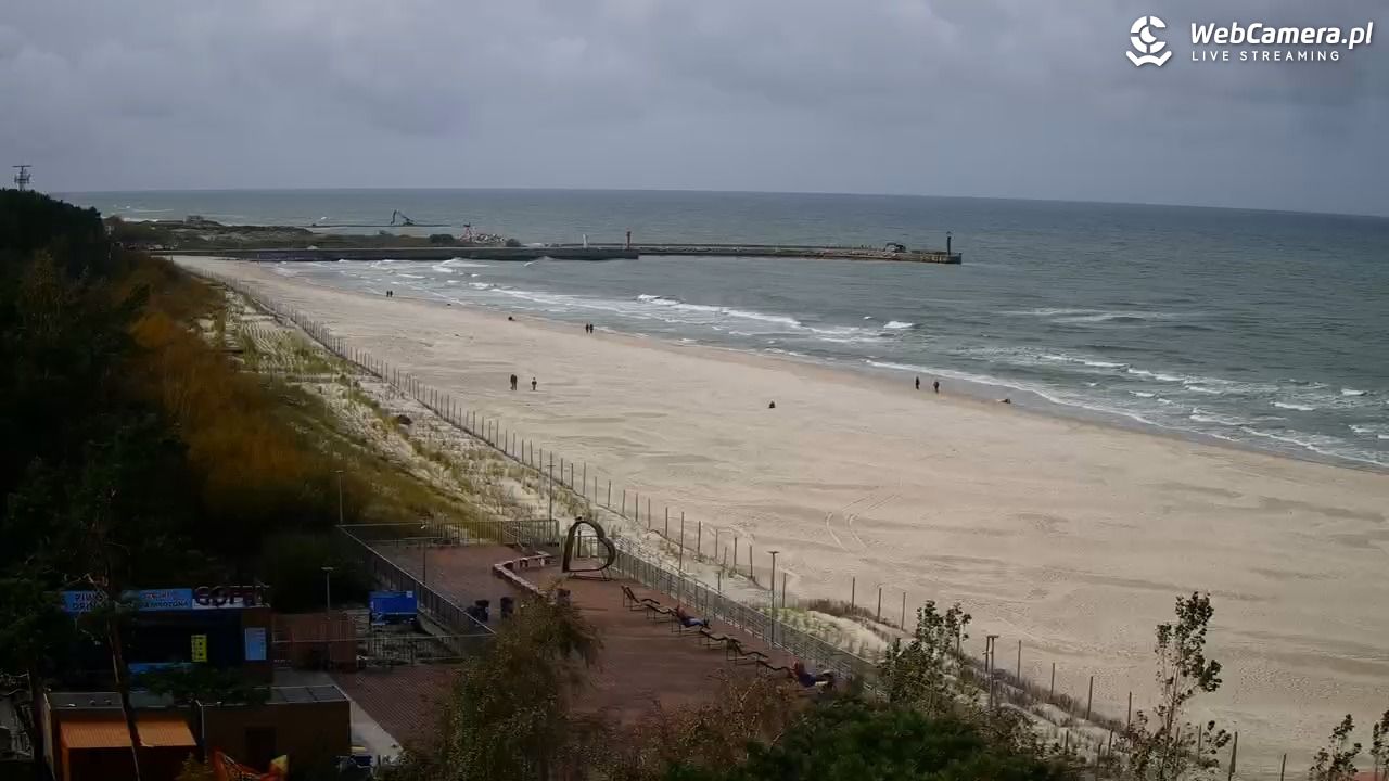 Łeba - widok na plażę - 15 październik 2026, 11:53