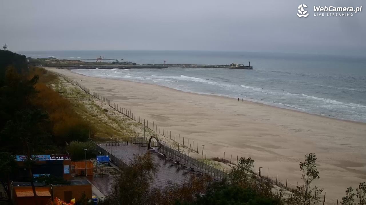 Łeba - widok na plażę - 20 październik 2026, 07:34