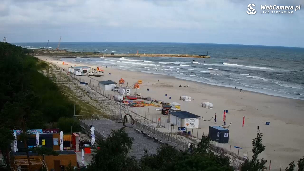 Łeba - widok na plażę - 22 lipiec 2026, 08:29