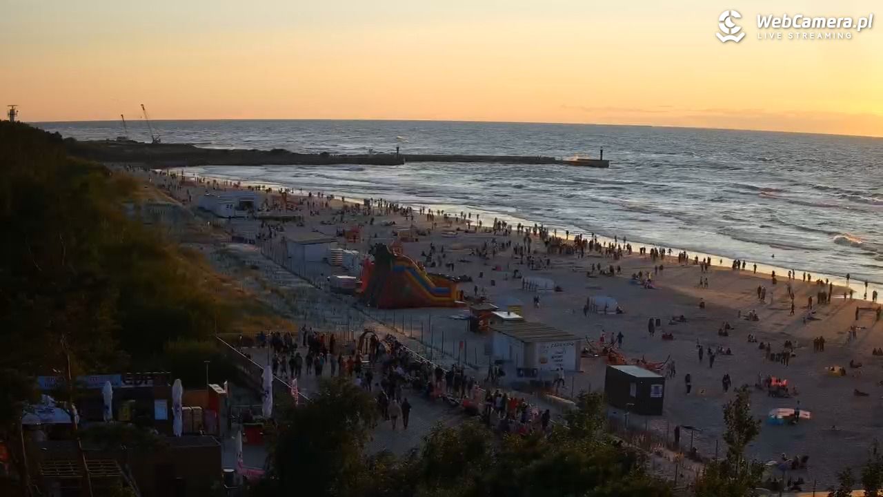 Łeba - widok na plażę - 21 lipiec 2026, 20:45