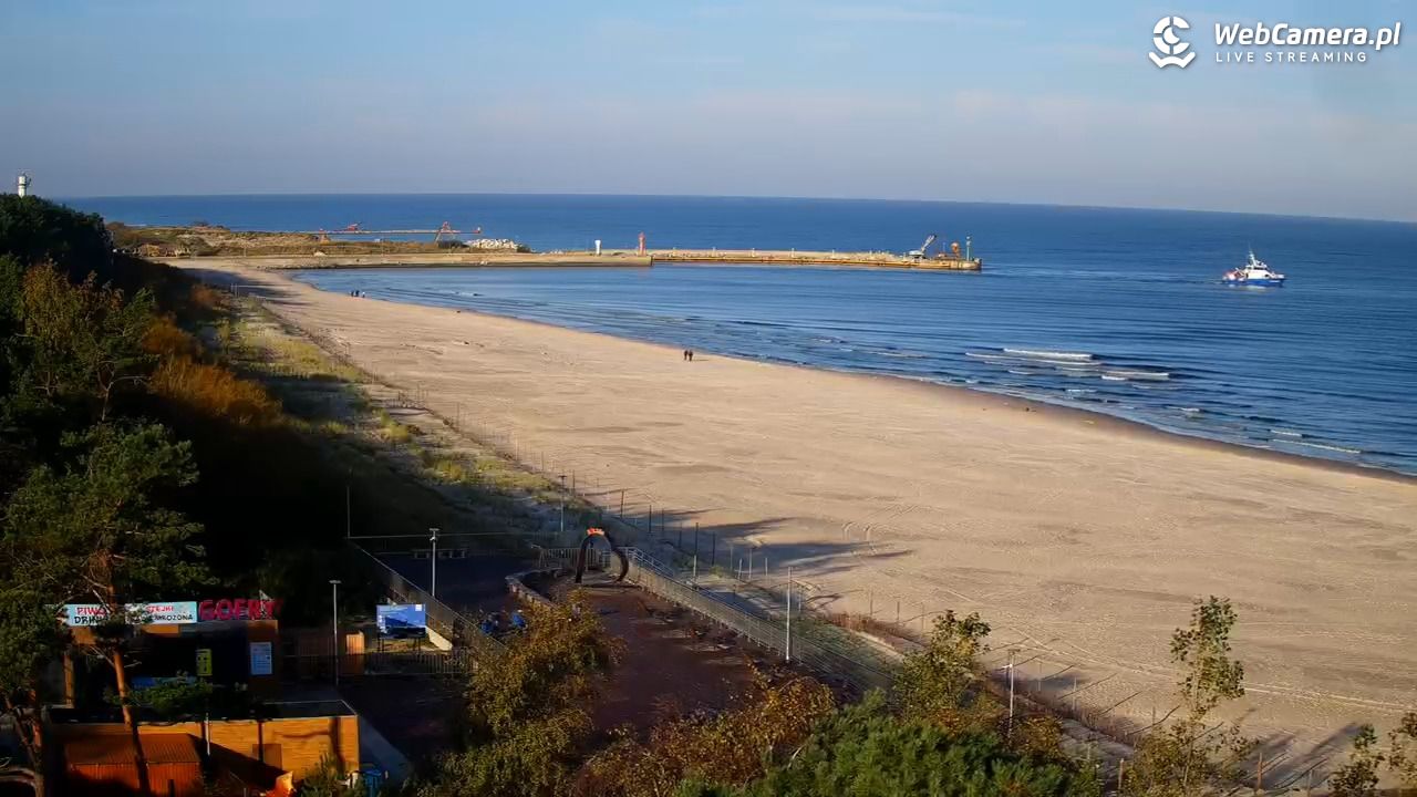 Łeba - widok na plażę - 16 październik 2026, 07:24