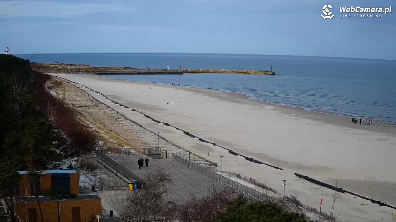 Łeba - widok na plażę - 02 marzec 2026, 10:27