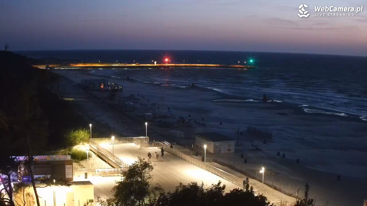 Łeba - widok na plażę - 29 czerwiec 2025, 22:54