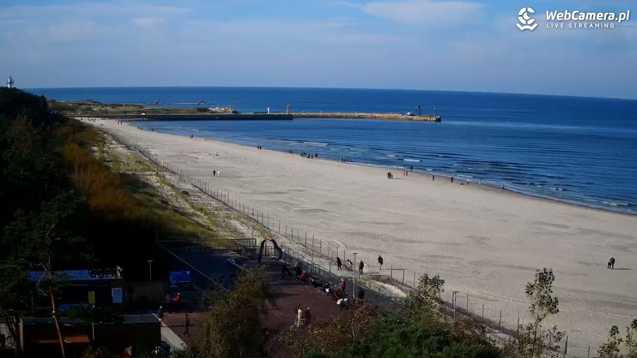 Łeba - widok na plażę - 16 październik 2026, 09:54