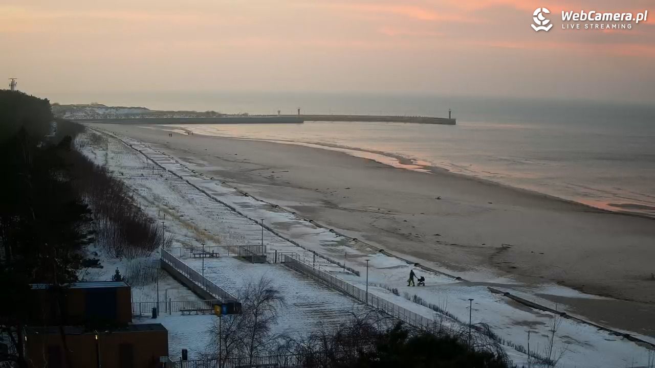 Łeba - widok na plażę - 16 styczeń 2026, 16:10