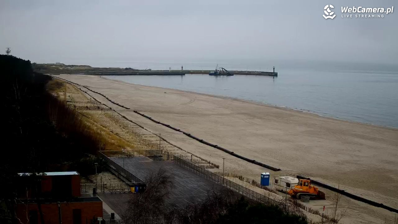 Łeba - widok na plażę - 03 grudzień 2025, 12:48