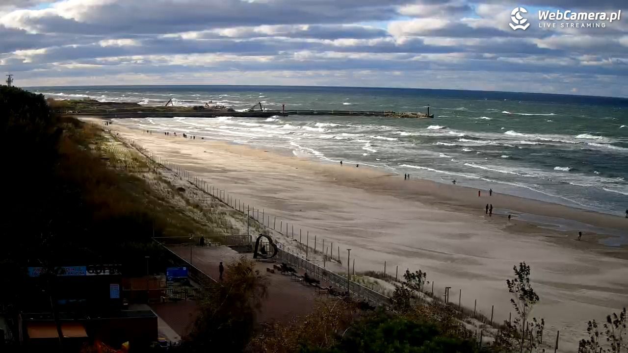 Łeba - widok na plażę - 18 październik 2026, 13:22