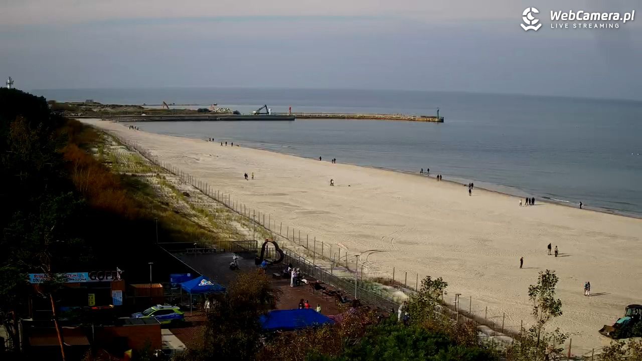 Łeba - widok na plażę - 17 październik 2026, 09:14