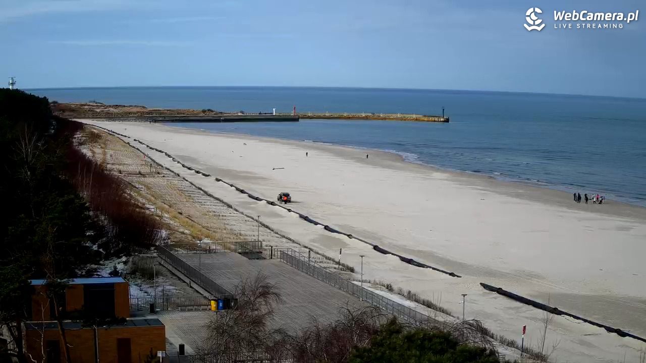 Łeba - widok na plażę - 02 marzec 2026, 10:35