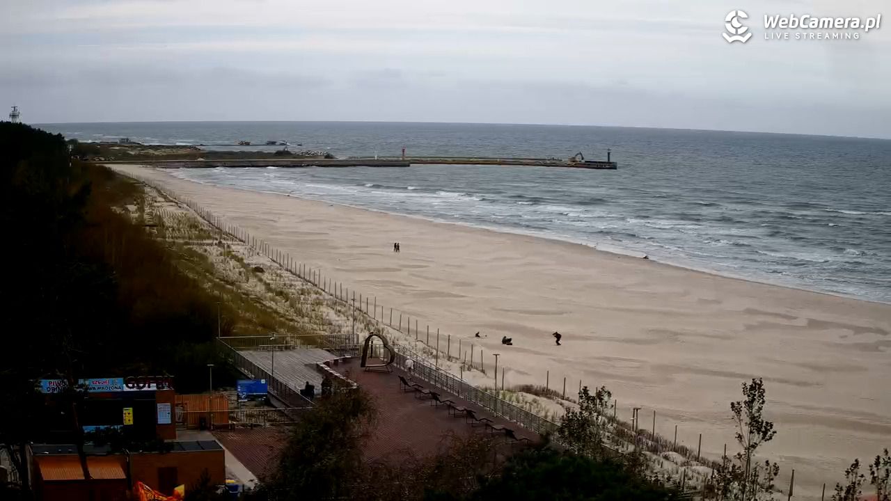 Łeba - widok na plażę - 15 październik 2026, 07:32