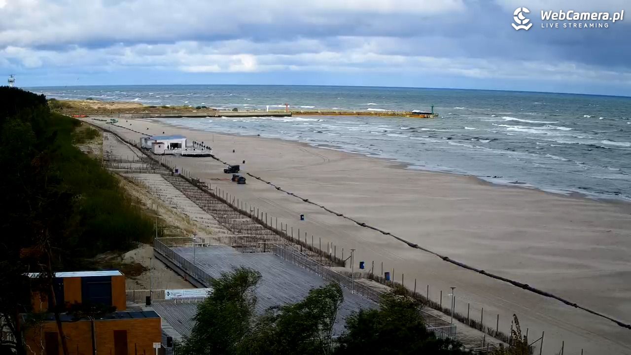 Łeba - widok na plażę - 15 maj 2025, 08:36