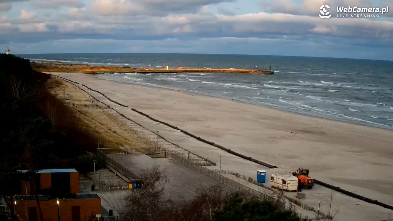 Łeba - widok na plażę - 27 listopad 2025, 07:12