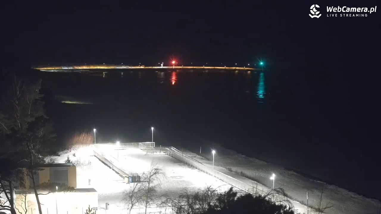 Łeba - widok na plażę - 17 styczeń 2026, 22:07