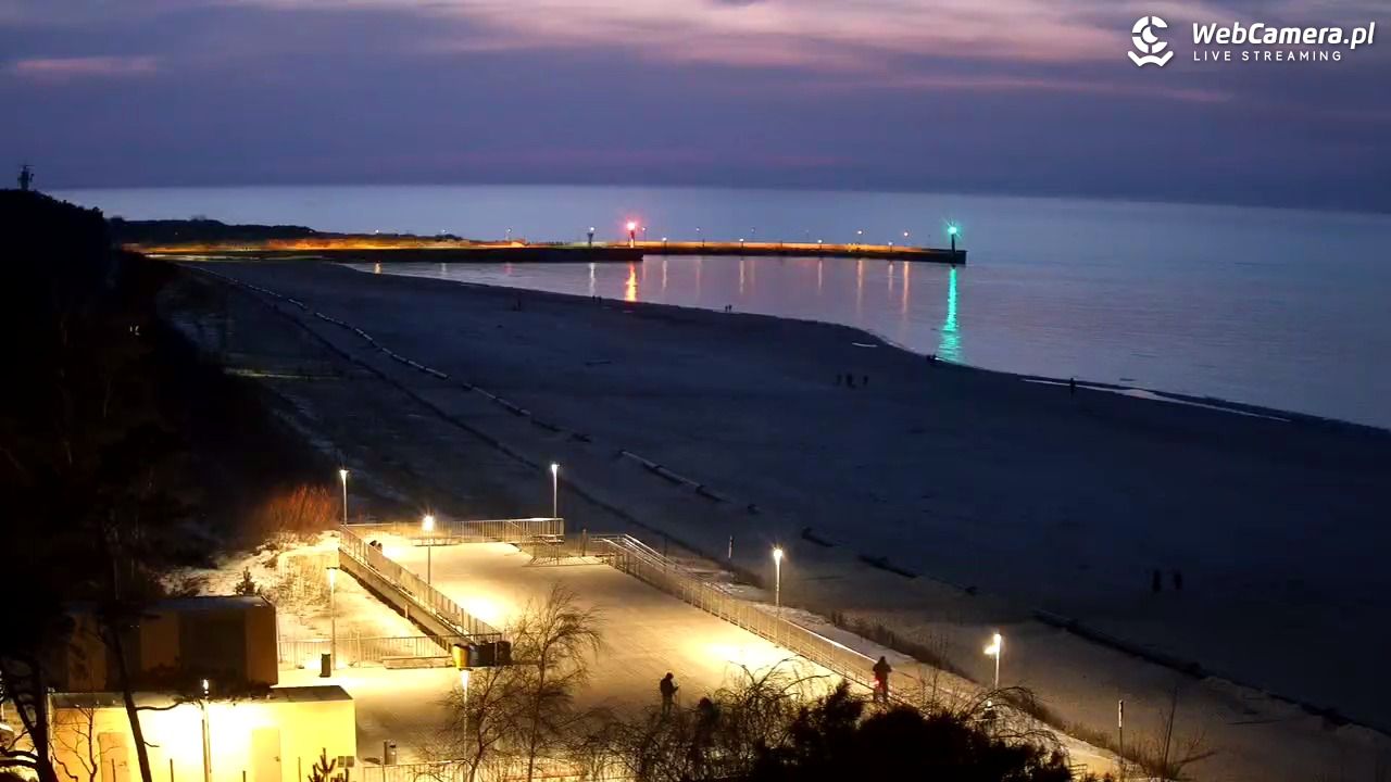 Łeba - widok na plażę - 28 luty 2026, 18:09